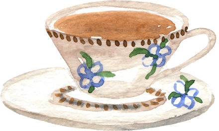 Watercolor Tea Cup Clipart